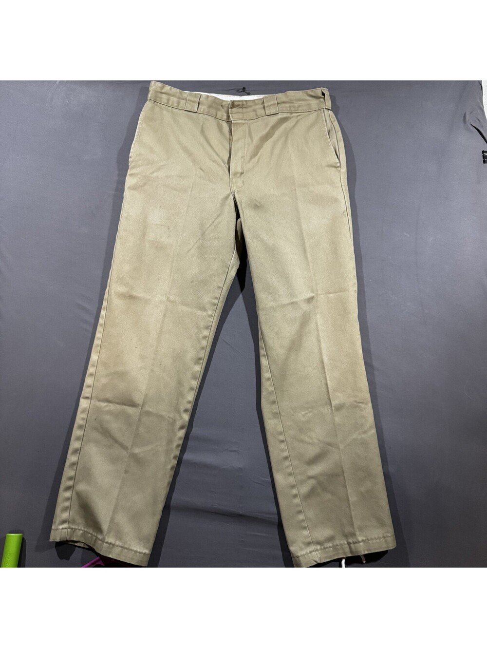 Dickies 874 Original Fit Mens 34 x 32 Khaki Tan Straight Leg Work Pants 34x32